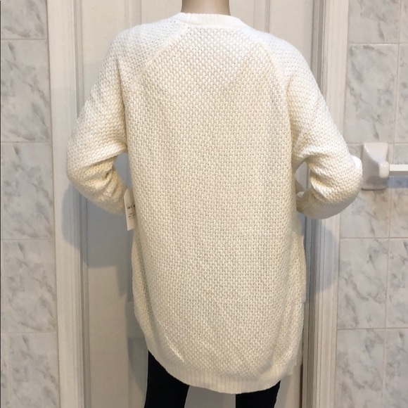IVORY KNIT SWEATER CARDIGAN - Picture 8 of 8